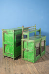 Vintage Green Two-Part Cabinet <p>W:82cm D:40cm H:161cm </p>