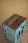 Vintage Blue Side Cabinet <p>W:64cm D:40cm H:69cm </p>