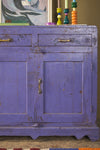 Purple Vintage Wooden Cupboard <p>W:94cm D:45cm H:89cm </p>