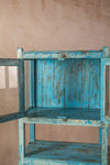 Pale Blue Vintage Shelves with Cabinet <p>W:81cm D:42cm H:154cm </p>