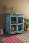 Vintage Light Blue Cabinet <p>W:104cm D:53cm H:126cm </p>