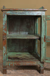 Vintage Teal Green Side Cabinet <p>W:53cm D:41cm H:83cm </p>