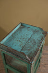 Vintage Teal Green Side Cabinet <p>W:53cm D:41cm H:83cm </p>