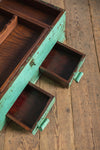 Turquoise Vintage Writing Box with Drawers