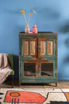 Teal Blue Vintage Cabinet <p>W:94cm D:56cm H:131cm </p>