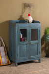 Grey Blue Vintage Cabinet <p>W:65cm D:36cm H:100cm </p>