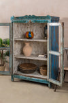 Vintage Blue Wooden Cabinet <p>W:97cm D:55cm H:147cm </p>