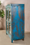 Vintage Blue Wooden Cabinet <p>W:97cm D:55cm H:147cm </p>