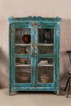 Vintage Blue Wooden Cabinet <p>W:97cm D:55cm H:147cm </p>