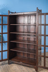 Dark Wooden Vintage Display Cabinet <p>W:99cm D:46cm H:181cm</p>