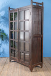 Dark Wooden Vintage Display Cabinet <p>W:99cm D:46cm H:181cm</p>