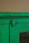 Green Vintage Wooden Cabinet <p>W:125cm D:49cm H:107cm </p>