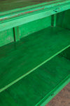 Green Vintage Wooden Cabinet <p>W:125cm D:49cm H:107cm </p>