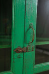 Green Vintage Wooden Cabinet <p>W:125cm D:49cm H:107cm </p>