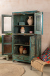 Vintage Blue Tones Cabinet <p>W:92cm D:55cm H:182cm </p>