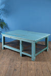 Light Blue Vintage Coffee Table <p>W:146cm D:88cm H:60cm </p>