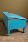 Blue Vintage Low Desk <p>W:70cm D:47cm H:45cm </p>