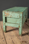 Vintage Light Green Side Table <p>W:56cm D:27cm H:31cm </p>