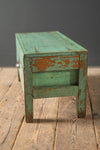 Vintage Light Green Side Table <p>W:56cm D:27cm H:31cm </p>