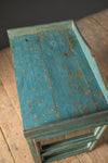 Vintage Blue Display Cabinet <p>W:63cm D:40cm H:69cm </p>