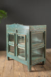 Vintage Blue Display Cabinet <p>W:63cm D:40cm H:69cm </p>