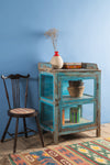 Vintage Light Blue Side Cabinet <p>W:66cm D:44cm H:90cm </p>