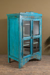 Vintage Blue Glazed Cabinet <p>W:80cm D:49cm H:128cm </p>