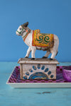 Vintage Wooden Carved Indian Sacred Cow