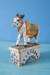 Vintage Wooden Carved Indian Sacred Cow