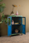 Vintage Green Wooden Cabinet <p>W:78cm D:36cm H:112cm </p>