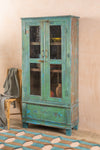 Turquoise Vintage Cabinet <p>W:84cm D:41cm H:175cm </p>