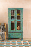 Turquoise Vintage Cabinet <p>W:84cm D:41cm H:175cm </p>