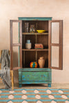 Turquoise Vintage Cabinet <p>W:84cm D:41cm H:175cm </p>