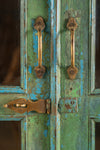 Turquoise Vintage Cabinet <p>W:84cm D:41cm H:175cm </p>