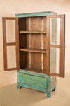 Turquoise Vintage Cabinet <p>W:84cm D:41cm H:175cm </p>