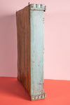 Vintage Pale Blue Wall Showcase <p>W:56cm D:12cm H:68cm </p>