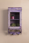 Purple Vintage Wall Showcase <p>W:32cm D:16cm H:69cm </p>