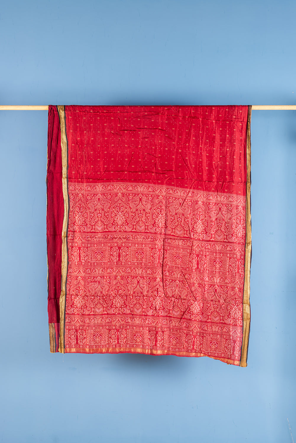 Vintage Silk Sari - 5 Metres Long - 1955