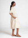 Thought Alana Hemp Stripe Midi Dress - Multi