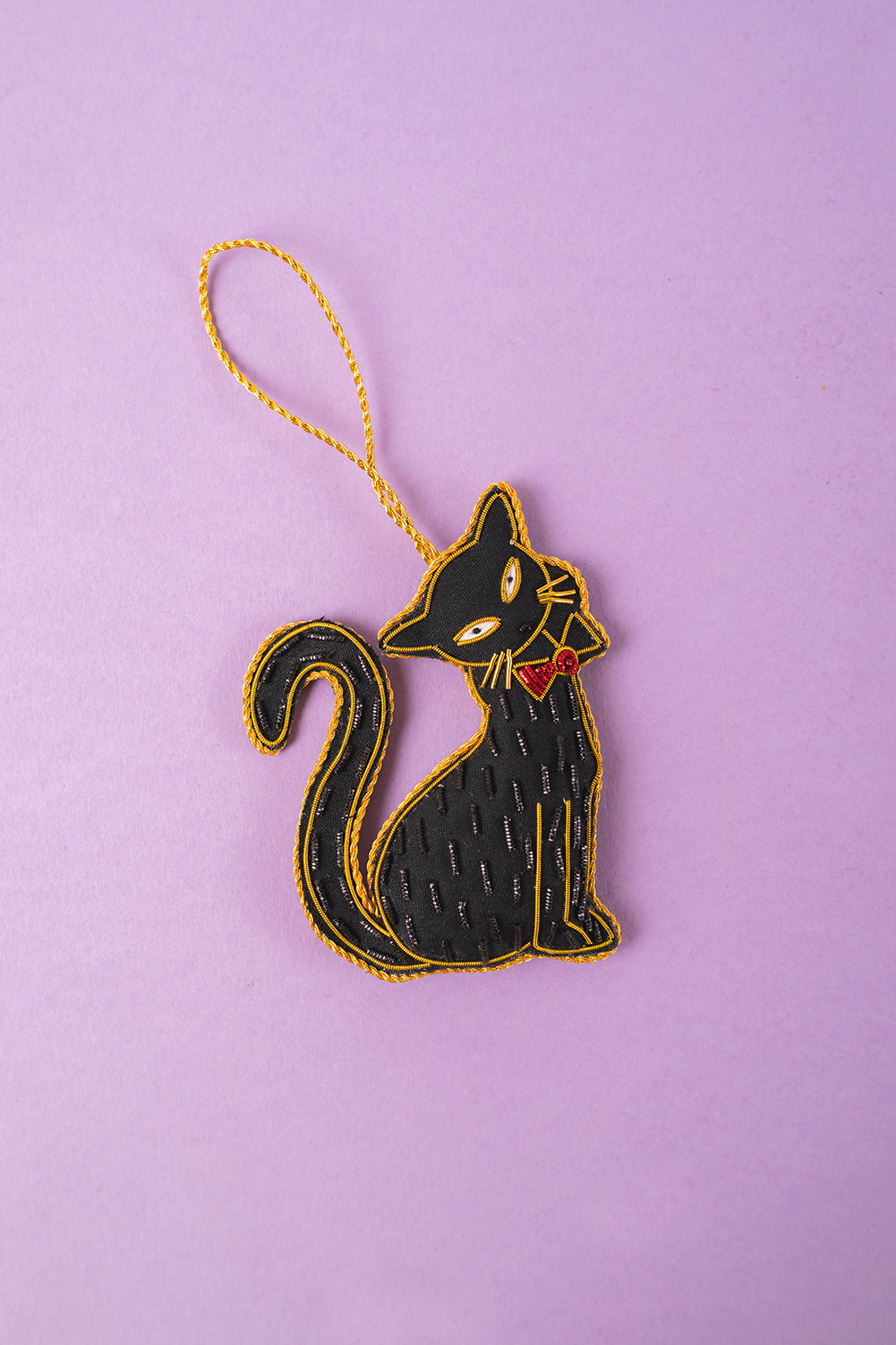 Fancy Black Cat Decoration (Virgin Plastic Free)